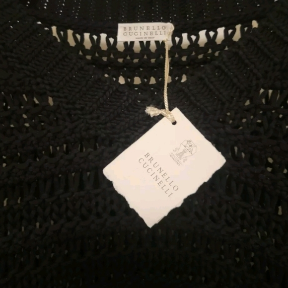 Brunello Cucinelli cotton V neck sweater - Picture 4 of 8